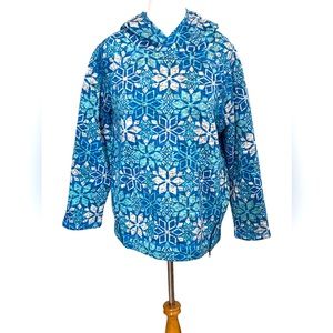 Talbots fleece snowflake pullover